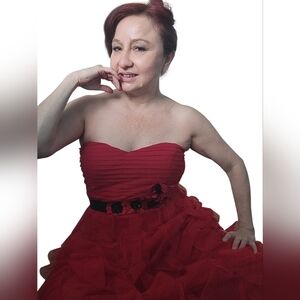 Y2K Tulle Valentino Red  Corset dress ASO in Blake GOSSIP GIRL SZ6 Sweetheart